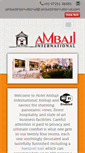 Mobile Screenshot of ambajiinternational.com