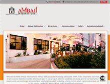 Tablet Screenshot of ambajiinternational.com